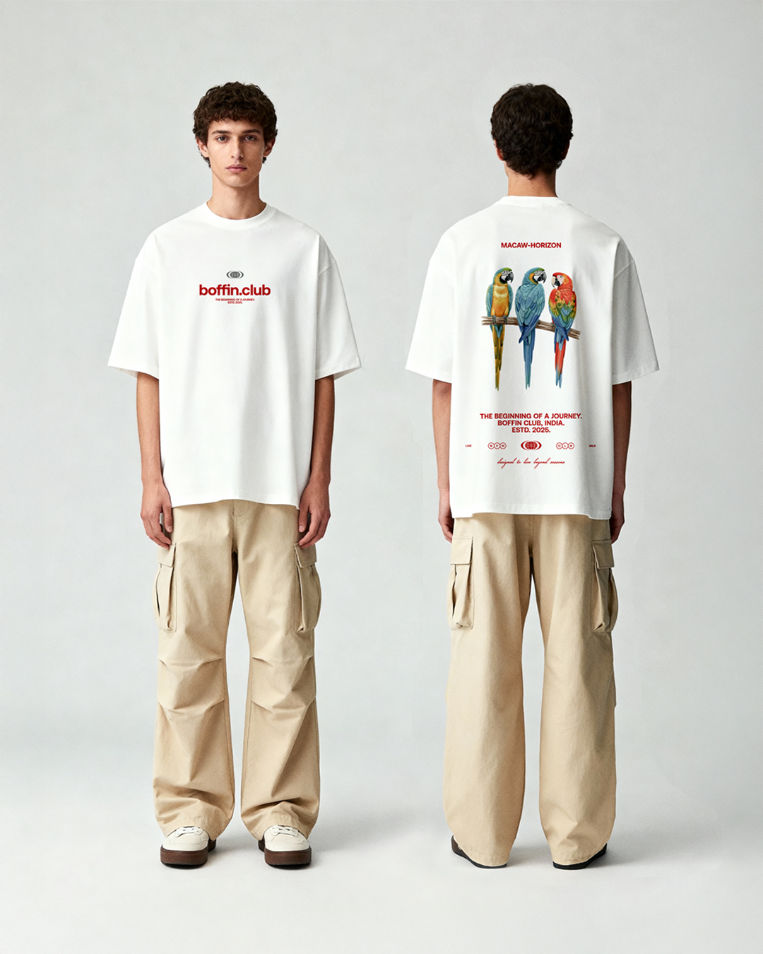 MACAW HORIZON WHITE T-SHIRT