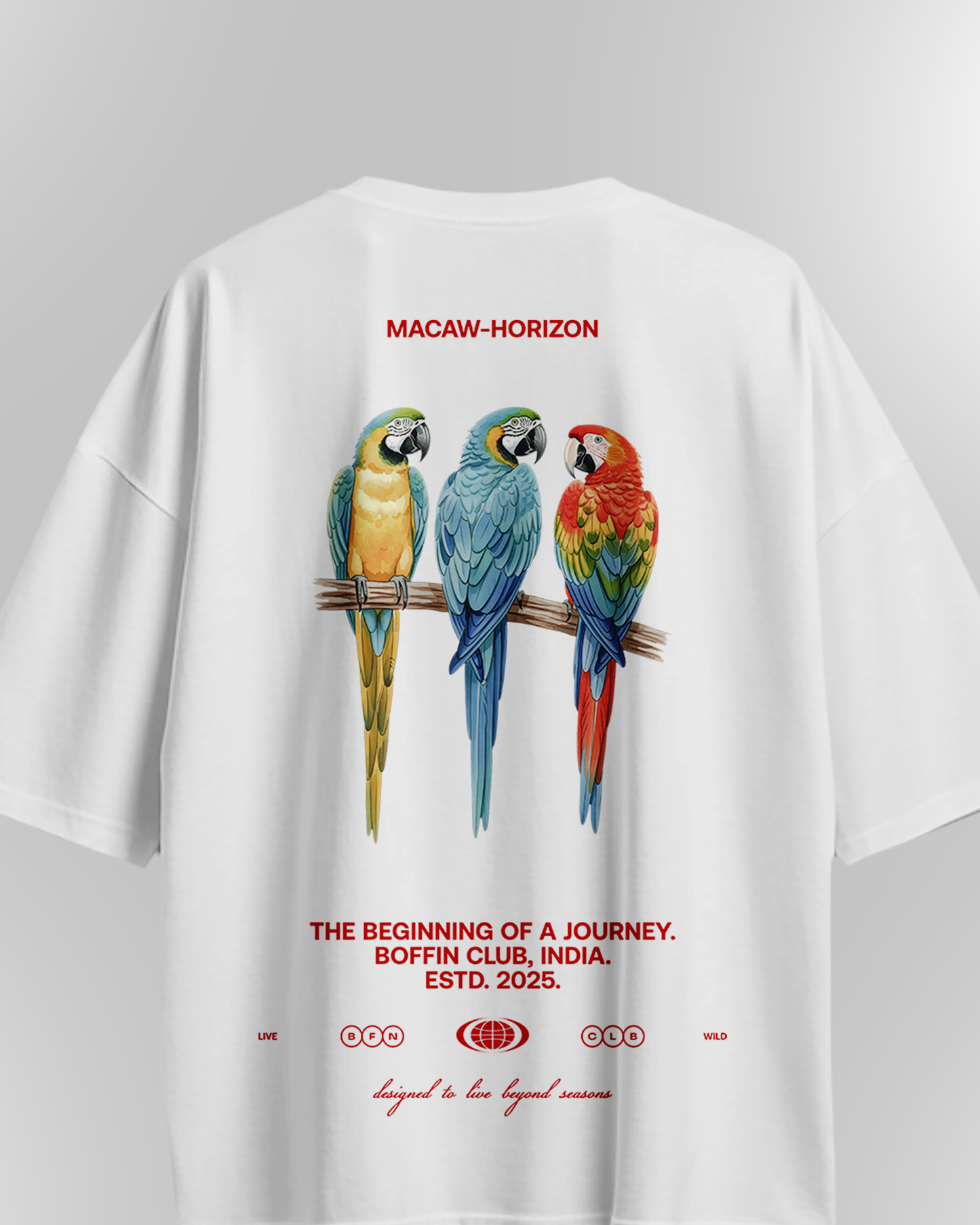 MACAW HORIZON WHITE T-SHIRT