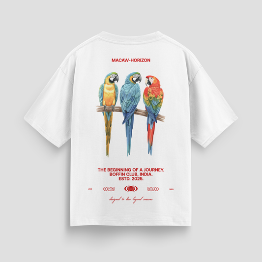 MACAW HORIZON WHITE T-SHIRT